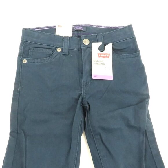 Levi's Girls Sateen Leggings Adjustable Waist 6 Regular NWT $36 - Picture 4 of 4